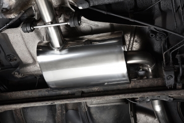 Cat Back Resonated (schallgedämpft) with Cerakote Black Oval Tip