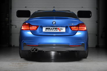 Cat Back Non Resonated with Twin Black Cerakote 76,2mm GT76 OE-Look Tips