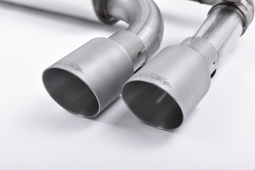 Cat Back with Brushed Titanium Quad 90mm GT90 Tips mit EG