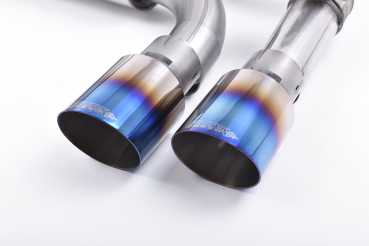 Cat Back with Brushed Titanium Quad 90mm GT90 Tips mit EG
