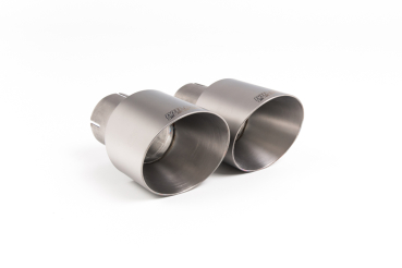 GPF Back Resonated Brushed Titanium Dual 90mm GT90 Tips mit EG