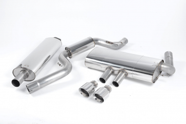 Cat Back Resonated Dual 100mm GT100 mit EG Polished Tips