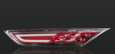 ROT Front LED Seitenblinker Indikatoren mit DRL / Tagfahrlicht