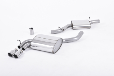 Cat Back Twin 76,2mm Jet Resonated