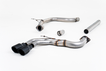 Cat Back Non Resonated Twin 80mm GT80 Black Cerakote