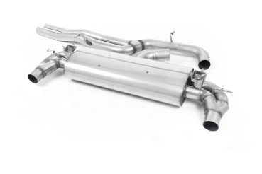 Cat Back Non-Resonated with Burnt Titanium Oval 170x107mm Trims