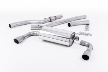 Cat Back RACE Non Resonated with Dual Outlet Burnt Titanium 90mm GT90 Trims