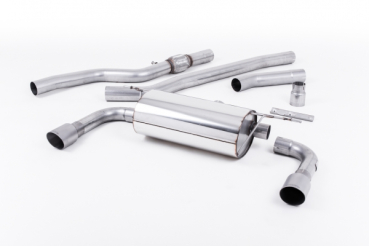 Cat Back RACE Non Resonated with Dual Outlet Polished 90mm GT90 Trims