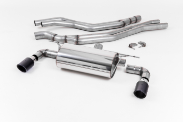 Cat Back ROAD Resonated Dual Jet 90mm Carbon Tips mit EG