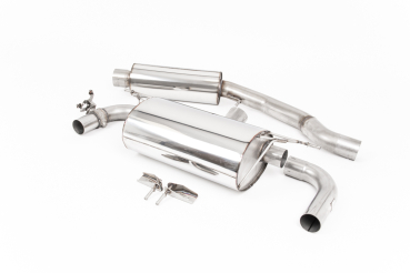 GPF Back Resonated Brushed Titanium Dual 90mm GT90 Tips mit EG