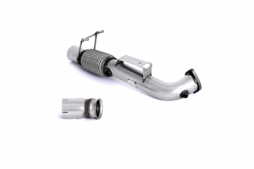 Large Bore Downpipe and Milltek Sport fitment for OE Exhaust