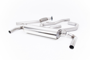 Cat Back Non-Resonated (Louder) with 115mm GT115 Brushed Titanium Trims