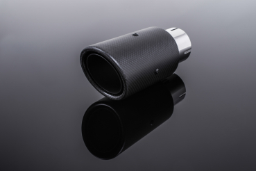 Milltek Sport Trims - Carbon Fibre 90 mm Jet fittment for 63,5 mm outlet