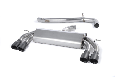 Cat-Back Non-Valved Race System Non Resonated Black Cerakote Round GT100 Tips