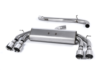 Cat-Back Non-Valved Race System Non Resonated Polished Round GT100 Tips