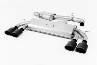 Cat Back Resonated Cerakote Black Velvet Oval Tips mit EG
