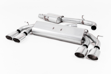 Turbo-Back including Hi-Flow Sports Cat Resonated Polished Oval