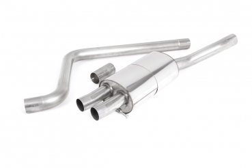 Cat Back Non Resonated with Polished 76,2mm GT76 Trims mit EG