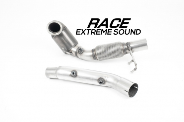 Cast Downpipe and Race Cat with GPF/OPF Bypass to OE Cat Back