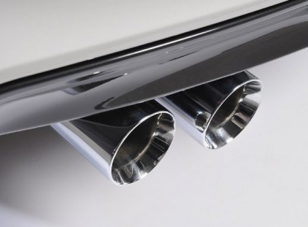 Secondary Cat Resonated Back Quad 80mm GT80 Polished mit EG