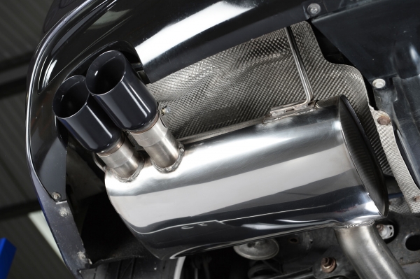 Cat Back Twin 80mm GT80 Black Ceramic Tip mit EG