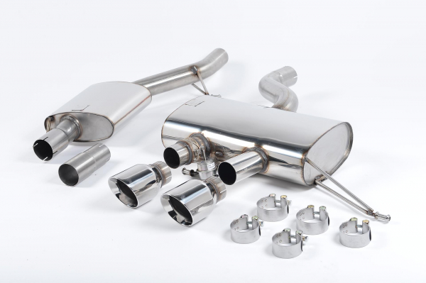 Cat-Back Resonated Dual 100mm Polished mit Klappensteuerung & EG