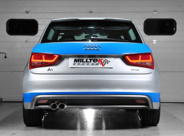 Cat Back Audi A1 1.4 TFSI 185PS Polished Twin 80mm Non Resonated