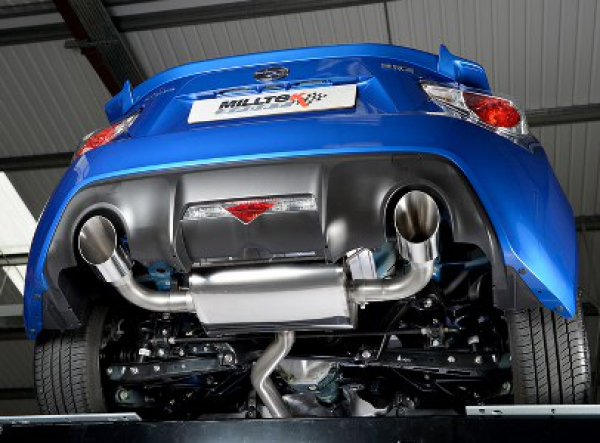 Cat Back Resonated Dual GT115 Polished Tip mit EG