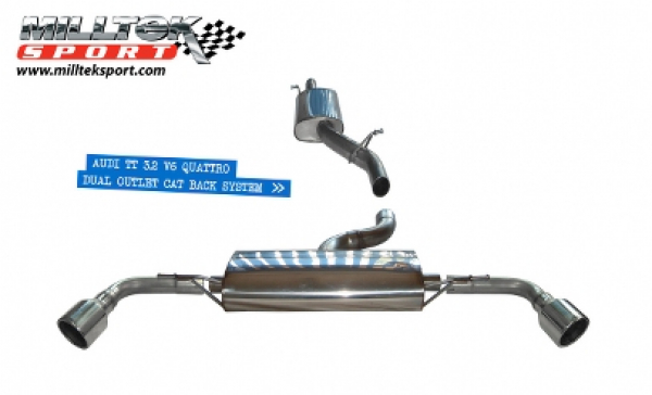 Cat Back Single 100mm GT100 Resonated