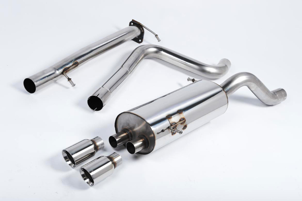 Cat Back Non Resonated Race Twin 80mm GT80 Polished