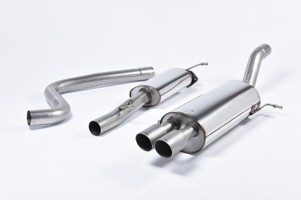 Cat Back Non Resonated Race Twin 80mm GT80 Brushed Titanium