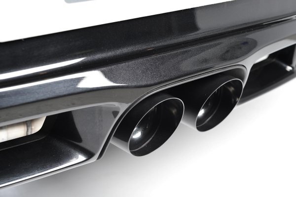 Cat Back Non Resonated Twin 90mm Special Caramic Black Tips