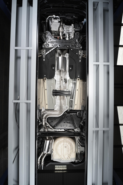 Turbo-back including Hi-Flow Sports Cat Resonated Polished