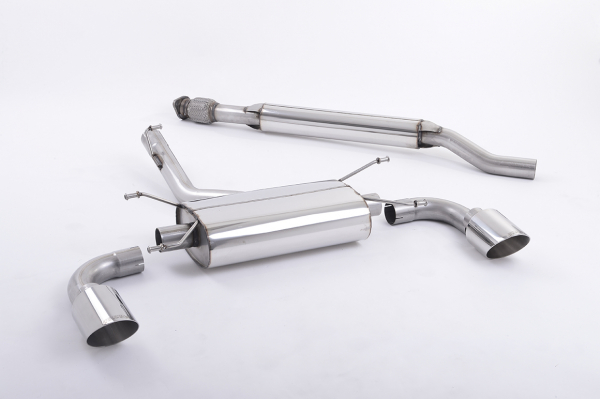 Cat Back Resonated Dual GT115 Polished Tip mit EG