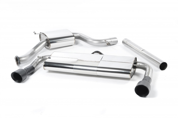 Cat Back Resonated Black Cerakote Dual 100mm GT100 mit EG