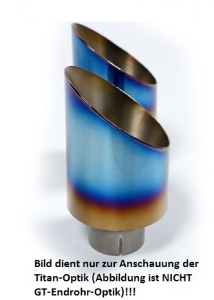 Turbo-back including Hi-Flow Sports Cat Resonated Titanium Tips GT100