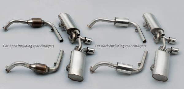 Cat Back inkl.Katalysator 90mm Special Polished Tips