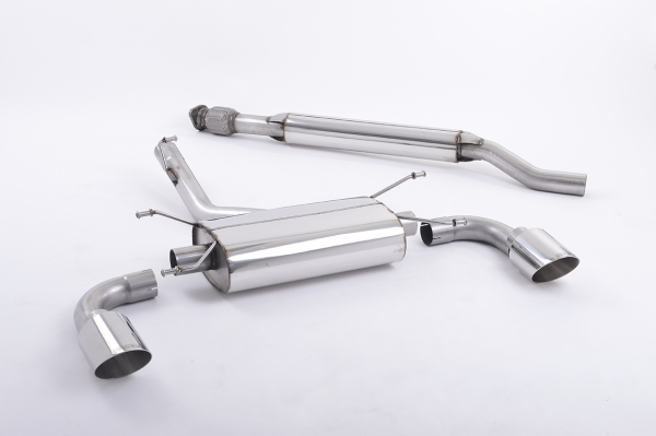 Cat Back Resonated Dual GT115 Polished Tip mit EG
