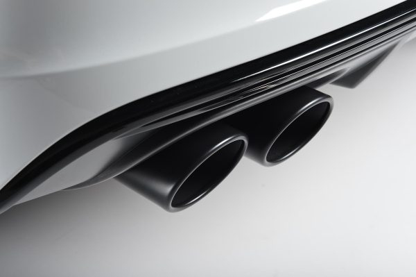Turbo-back including Hi-Flow Sports Cat Non Resonated Black Oval Tips