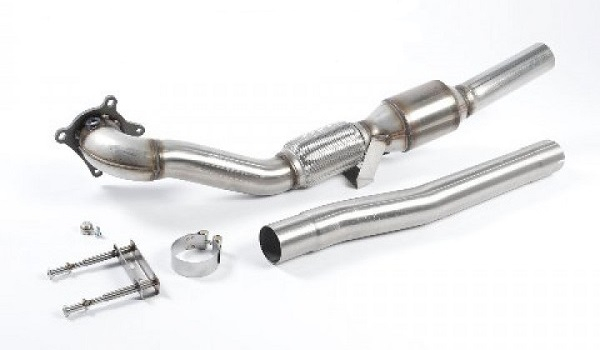 Turbo-back including Hi-Flow Sports Cat Non Resonated Black Oval Tips