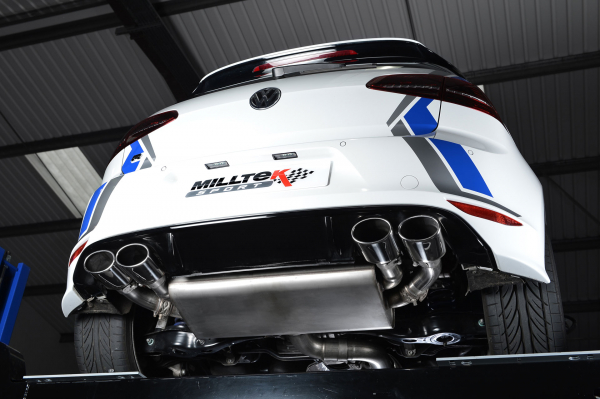 Turbo-Back including Hi-Flow Sports Cat Resonated Polished Oval