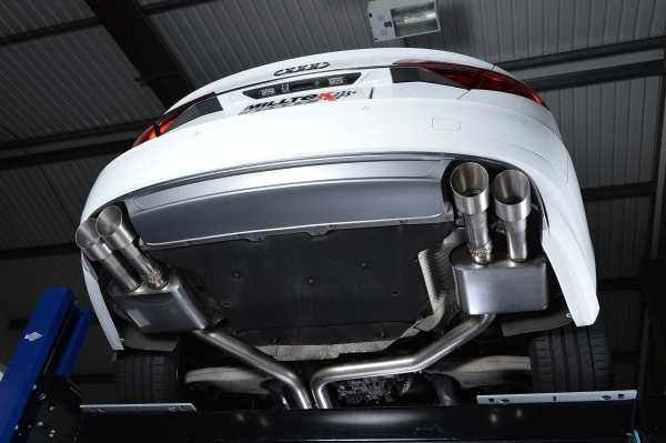 Cat Back Resonated Quad 100mm GT100 Polished Tips