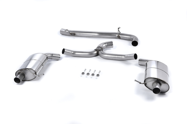 Cat Back Resonated Quad Polished Tips mit EG