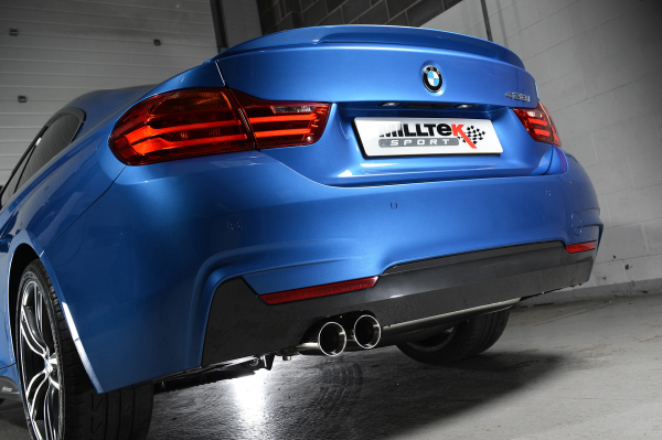 Cat Back Non Resonated with Twin Polished 76,2mm GT76 OE-Look Tips