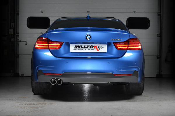 Cat Back Non Resonated with Twin Polished 76,2mm GT76 OE-Look Tips