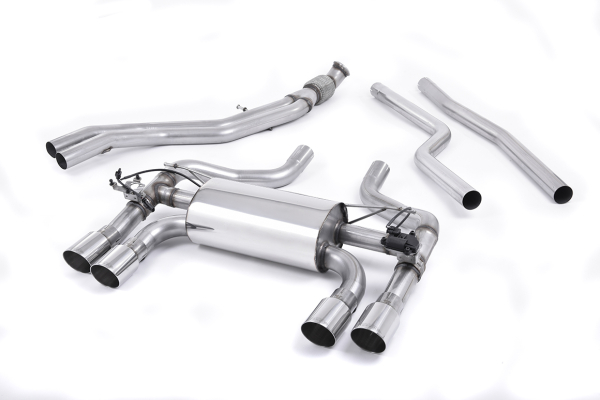 Cat Back with Polished Quad 90mm GT90 mit EG