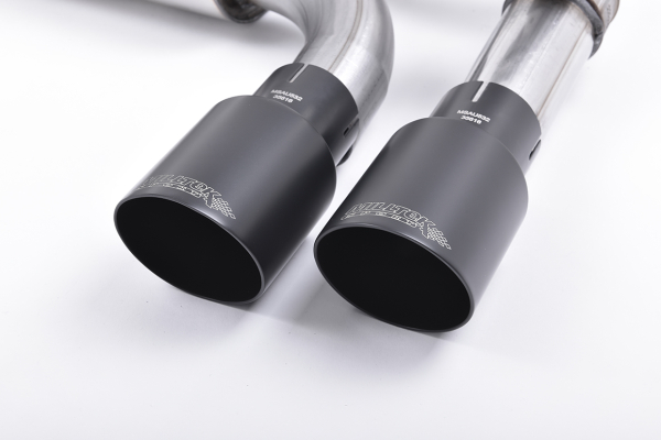 Cat Back with Black Cerakote Quad 90mm GT90 Tips mit EG