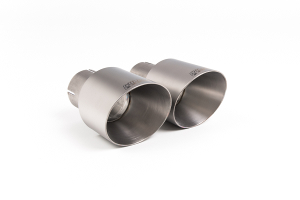 GPF Back Resonated Brushed Titanium Dual 90mm GT90 Tips mit EG