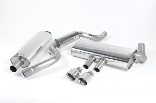 Cat Back Resonated Dual 100mm GT100 mit EG Polished Tips