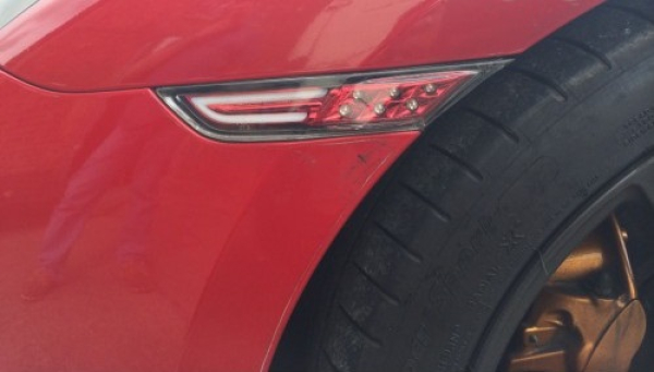 ROT Front LED Seitenblinker Indikatoren mit DRL / Tagfahrlicht